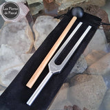 Diapason Thérapeutique 432 Hz avec maillet et sac velours