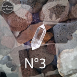 Hexagonales en Cristal de Roche ou Quartz Hyalin du Brésil Grade A de 5,5 cm N3