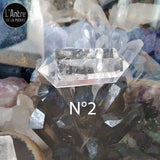 4 Nouvelles Doubles Pointes Hexagonales en Cristal de Roche ou Quartz Hyalin de 5,5 et 6 cm de Long