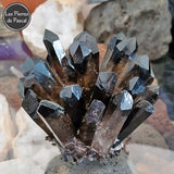 Druse de Quartz Enfumé ou Morion