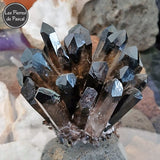 Druse de Quartz Fumé ou Enfumé de 500 g