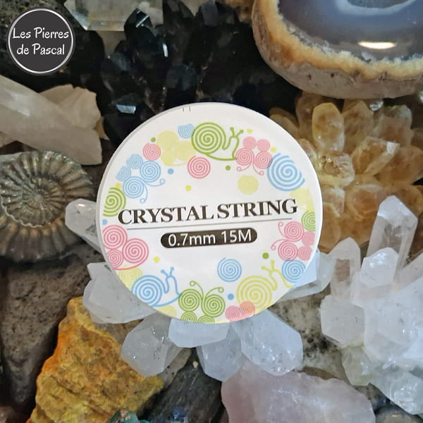 Fil Élastique Cristal Transparent de 0,7 mm Pour la Fabrication de Bracelets et Colliers