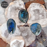 Galet Labradorite de Madagascar Grade 2A N°4, 5 et 6