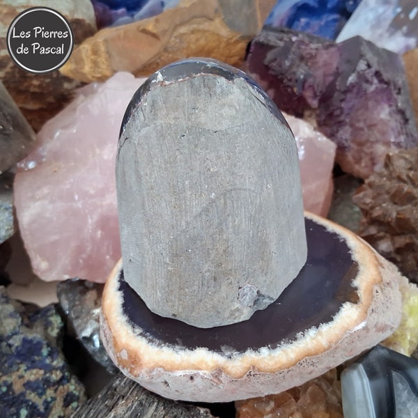Nouvelle Géode Améthyste du Brésil de Grade 3A+, Polie sur les Côtés de 404 g
