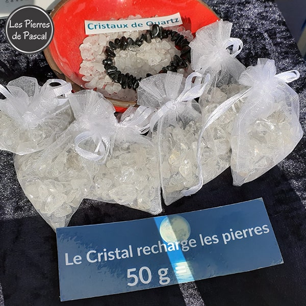 Petits Cristaux en Cristal de roche pour Recharger les pierres
