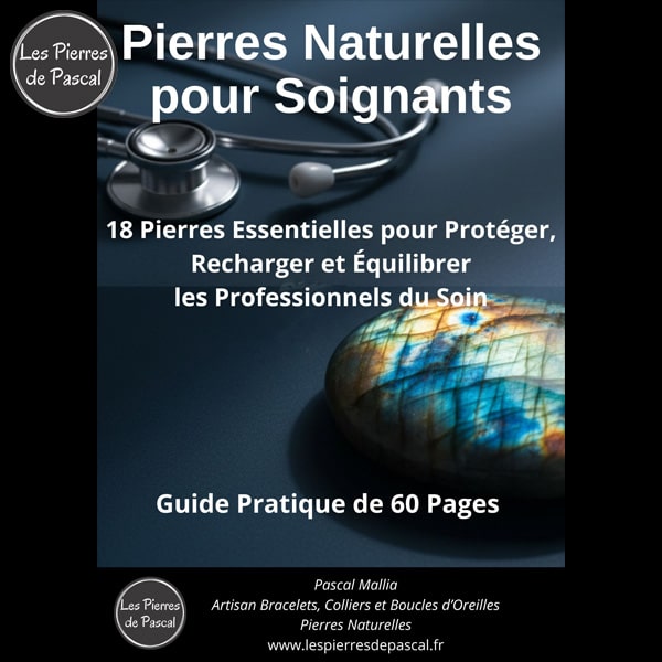 Couverture E-book Pierres Naturelles pour Soignants - Guide Complet 60 Pages