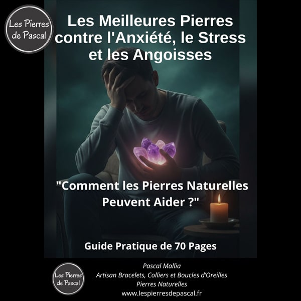 Couverture E-book Les Meilleures Pierres contre l'Anxiété, le Stress et les Angoisses
