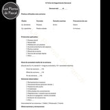 Página del diario de seguimiento de litoterapia para documentar el uso de piedras contra la ansiedad