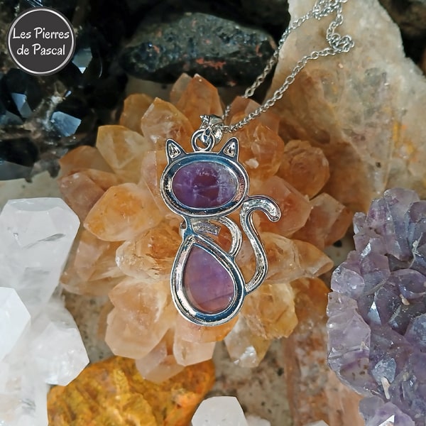 Pendentif 'Fraise' En Argent Avec Améthyste Et Diamants - Avec Sa Chaîne, Neuf Avec étiquettes