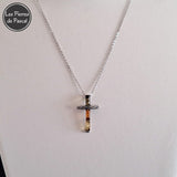 Pendentif Croix en Ambre