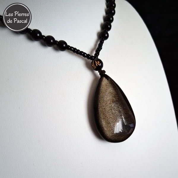 Commande Odile B. - 2 Pendentifs avec Chaîne Métal Argenté de 50 cm