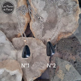 Commande Dany V. - 2 Pendentifs et 1 Paire de Boucles d'Oreilles en Shungite De Russie Grade A