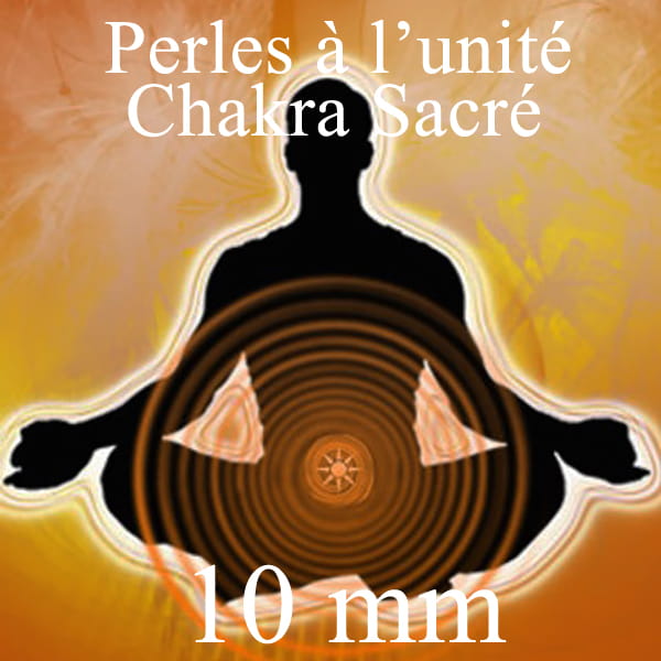 Perles en pierres naturelles de 10 mm pour le Chakra N°2 Chakra Sacré