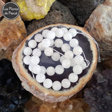 Boules de 10 mm en Pierre de Lune Blanche