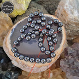 Perles en Pierre Hématite 8 mm à l'Unité pour le Chakra N°1 Muladhara ou Chakra Racine