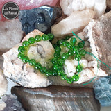 Perles péridot de 8 mm à l'Unité pour le Chakra N°4 "Anahata" ou Chakra du Cœur