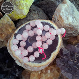 Perles Quartz Rose 10 mm à l'Unité pour le Chakra N°4 "Anahata" ou Chakra du Cœur