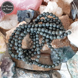 Perles serpentine de 8 mm à l'Unité pour le Chakra N°4 "Anahata" ou Chakra du Cœur
