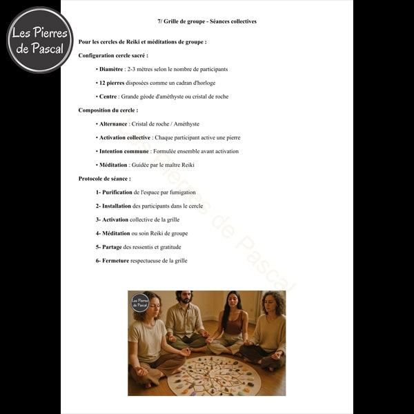 E-book Grilles Cristallières et Pratiques Reiki - Guide Pratique 60 Pages | Par Pascal Artisan