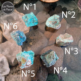 Pierres Brutes de Chrysocolle Shattuckite Grade 2A de Namibie de 30 - 40 mm