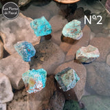 Pierres Brutes de Chrysocolle Shattuckite Grade 2A de Namibie de 30 - 40 mm N°2