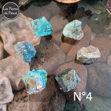 6 Pierres Brutes de Chrysocolle Shattuckite Grade 2A de Namibie de 30 - 40 mm