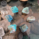 Pierres Brutes de Chrysocolle Shattuckite Grade 2A de Namibie de 30 - 40 mm N°6