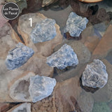 Pierres Brutes de Calcite Bleue Grade A du Mexique de 30 - 50 mm N°1