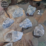 Pierres Brutes de Calcite Bleue Grade A du Mexique de 30 - 50 mm N°2
