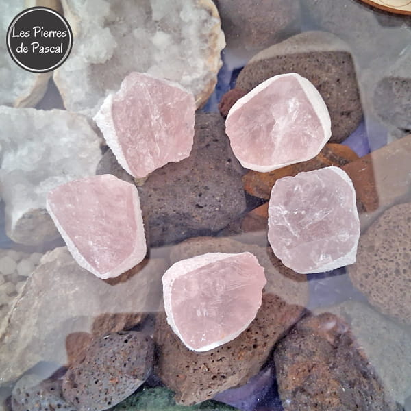 Pierre Brute Quartz Rose du Brésil Grade A de 3 x 4 cm de 35 g