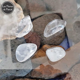 Pierre Roulée Polie Cristal de Roche du Brésil Grade A 2x2 cm de 16 g