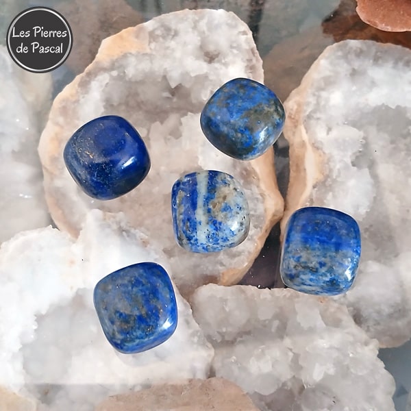 Pierre Roulée Polie Lapis-lazuli d'Afghanistan de Grade A de 2 x 2 cm de 18 g