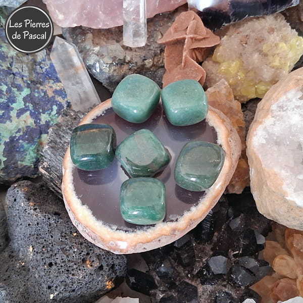 Pierre Roulée Polie Aventurine Verte du Brésil