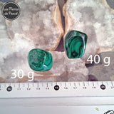 Pierres Roulées Polies en Malachite du Congo Qualité A+