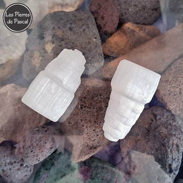 Tour en Sélénite du Maroc Grade A - 3x6 cm