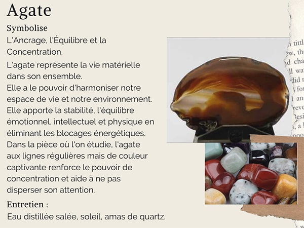 Vertus et propriétés de l'agate