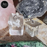 Opale Noble Blanche Montée sur une Bague Ajustable en Argent Sterling 925 Extraite des Sols Australiens