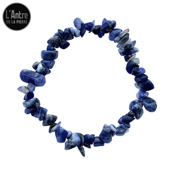 Bracelet Baroque ou Pierres Chips Sodalite