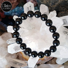 Bracelet avec Tourmaline Noire Boules de 10 mm de Qualité A