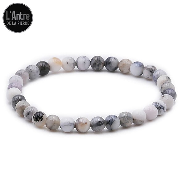 Bracelet Opale Dentrite de 6 mm