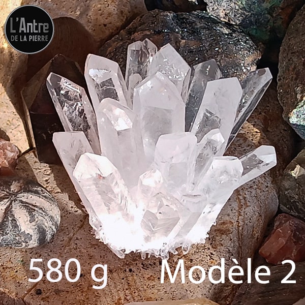 Druses de Cristal de Roche avec Pointes de Qualité AAA de 580 g