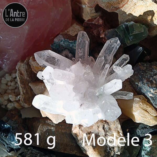 Druses de Cristal de Roche avec Pointes de Qualité AAA de 193 g et 580 g