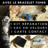Commande Jessica - Bracelet en Malachite du Congo Qualité AA, Cristal Crack Qualité AA Boules de 8 mm et un Cœur Unakite en Pendentif
