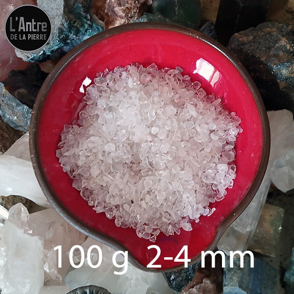 Cristal de Roche en vrac de 50 g ou 100 g pour Ressourcer les Pierres de Vos Bijoux Grade A et 3A