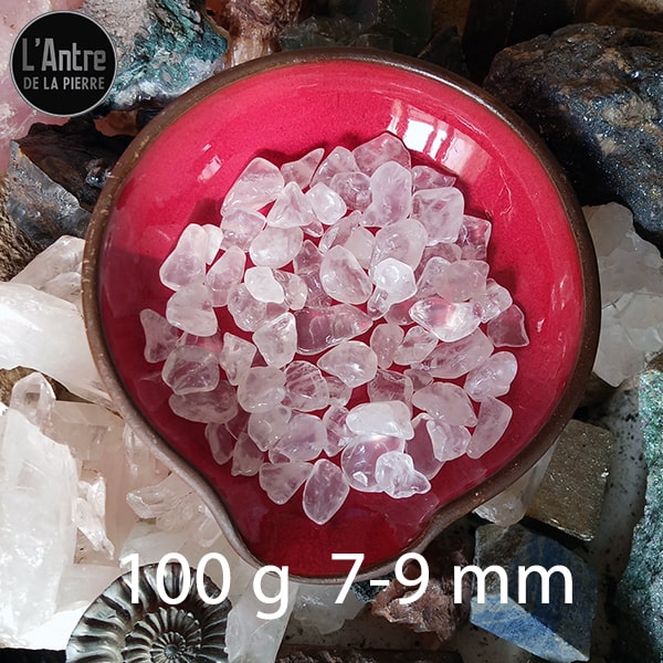 Cristal de Roche en vrac de 50 g ou 100 g pour Ressourcer les Pierres de Vos Bijoux Grade A et 3A