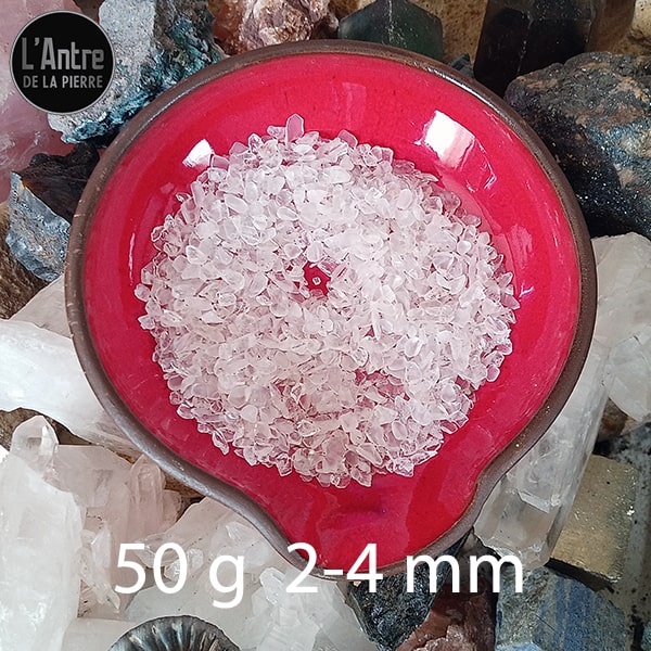 Cristal de Roche en vrac de 50 g ou 100 g pour Ressourcer les Pierres de Vos Bijoux Grade A et 3A