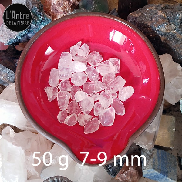 Cristal de Roche en vrac de 50 g ou 100 g pour Ressourcer les Pierres de Vos Bijoux Grade A et 3A