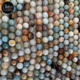 Perles Amazonite de 8 mm Qualité AB Originaire des Sols Brésiliens