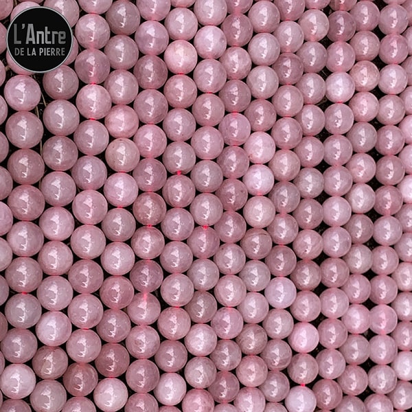Perles en Quartz Rose de 8 mm de Qualité A et Originaire des Sous-sols du Brésil