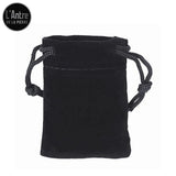 sac velours noir pour bijoux